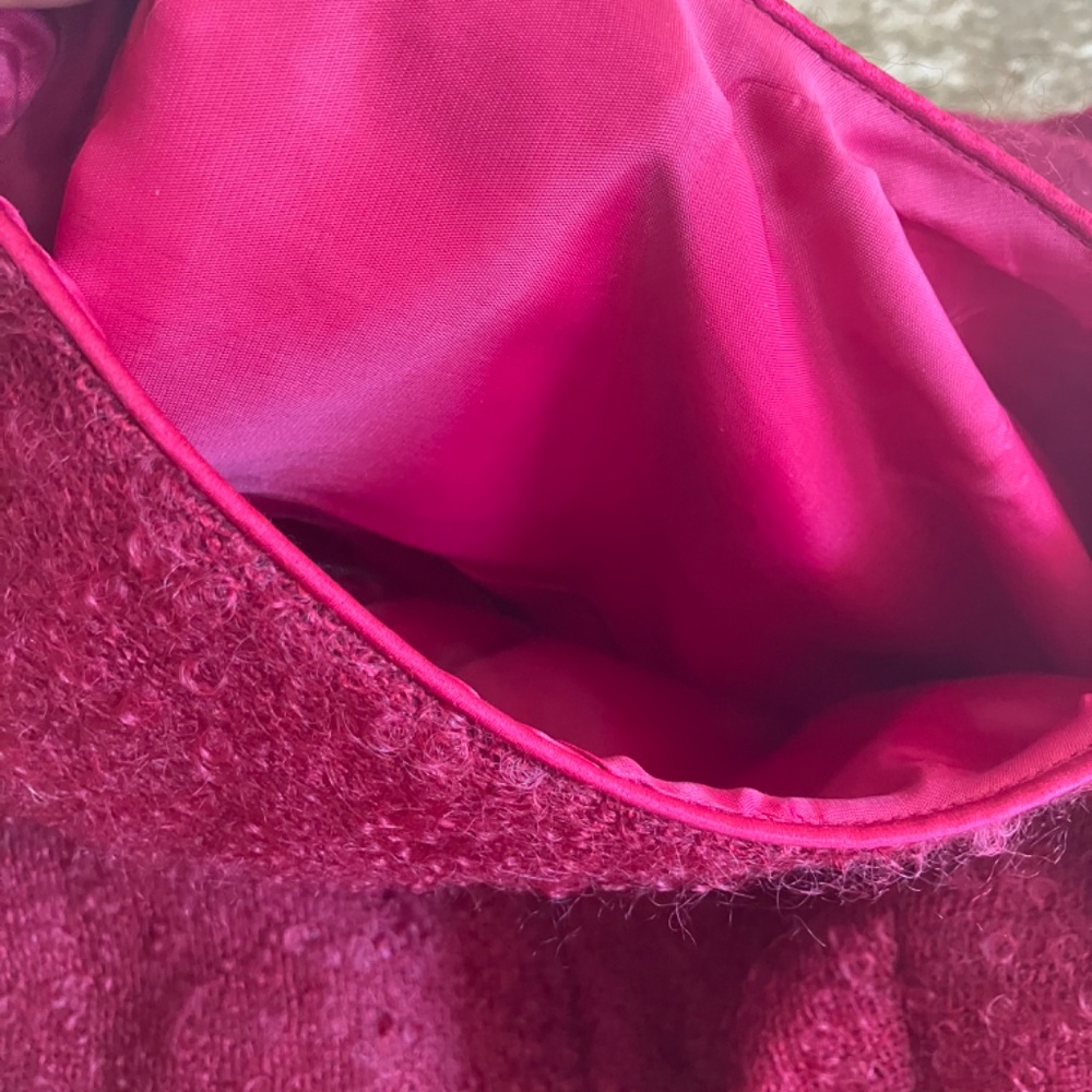 Kenneth Cole Burgundy wool and Mohair deess - Picture 11 of 12